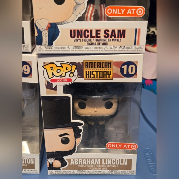 Funko Pop American History Bundle Ben Franklin, Washington, Lincoln, Uncle Sam - Picture 6 of 8